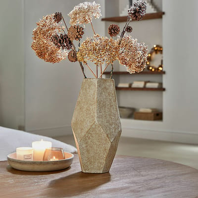 LOBERON Decoratieve vaas Kasari beige