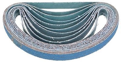 Cosensi- Schuurriemen Pack van 10 stuks - Schuurbanden 60 Grit - Duurzaam - Voor slijpen/polijsten - Hoge verwijderingssnelheid - Geschikt voor metalen en kunststof