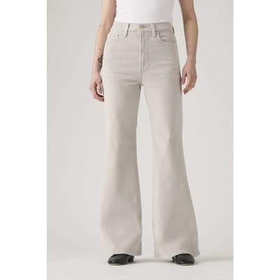 Levi's Ribcage Bells Chateau Gray Taglia: W27L32 | Pantaloni Outlet | Donna | Grigio