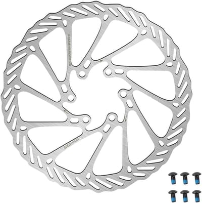 Fiets Schijfremrotor - Remschijf Fiets - Fiets Onderhoud - Ultralicht Ontwerp - 180 mm - Zilver