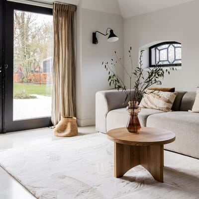 Zacht Hoogpolig Vloerkleed Lux Creme - 160 x 230 cm - (M)