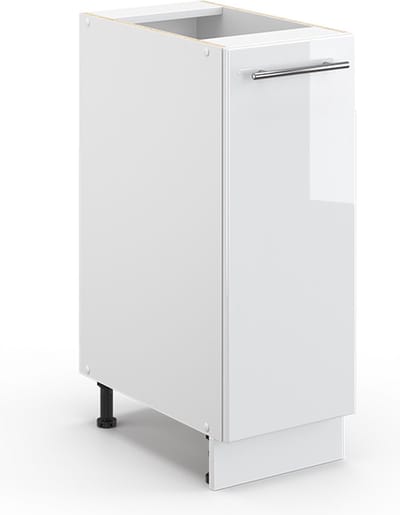 Vicco Fame-Line Halfhoge kast – 30 x 82 cm zonder werkblad Wit Hoogglans