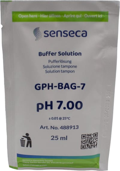 Senseca - Zakjes met pH Buffervloeistof – pH 7 – 20 stuks