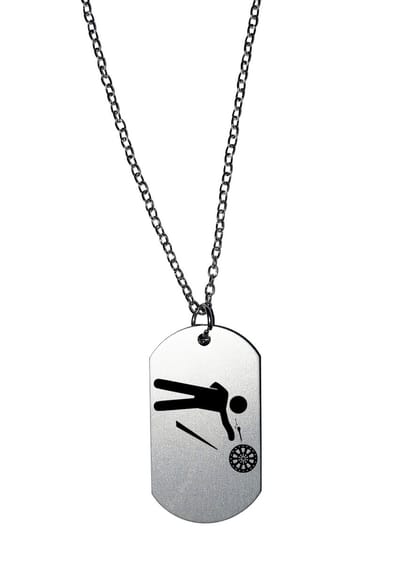 Akyol - dartbord ketting - Dartbord - beste darter - sport - gooien - geschenk - cadeau - gift - kado - verjaardag - hobby - bulls eye