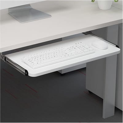 Onderbouw Toetsenbordlade Wit voor Bureau - Ruimtebesparend en Ergonomisch Werkstation