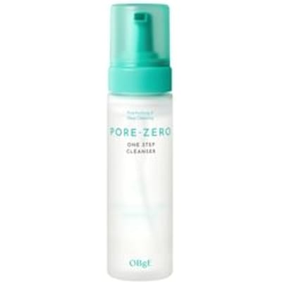 OBGE Pore Zero Nettoyant Une Étape Mousse Nettoyante Moussante Éclaircissante pour les Pores Hydratation Profonde 200ml