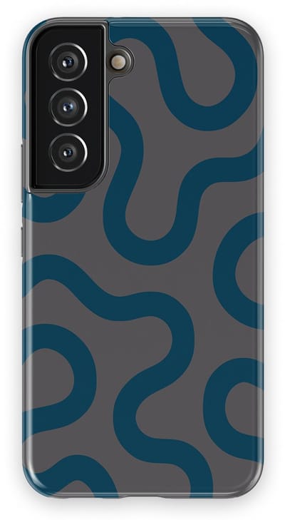 DripCase Motion Flow Tough Hoesje Samsung Galaxy S22 | Backcover met Mag | Trendy Design | Valbescherming | Shadow Waves
