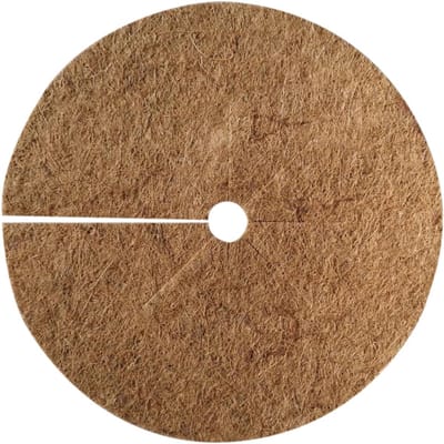 Bodembedekking Mat - Kokos Mulch Ring - Planten Beschermen - Ademend Natuurlijk Materiaal - 20x20x1 CM - Bruin
