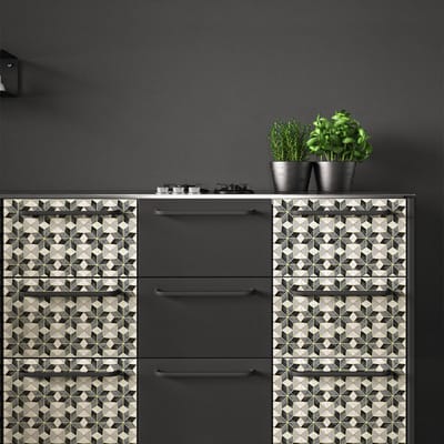 Meubeldecoratiestickers - 30 authentieke Tisinia cementtegel meubelstickers - 30 stickers 20x20cm