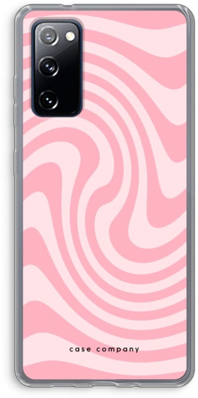 Case Company® - Hoesje geschikt voor Samsung Galaxy S20 FE / S20 FE 5G hoesje - Swirl Roos - Soft Cover Telefoonhoesje - Bescherming aan alle Kanten en Schermrand