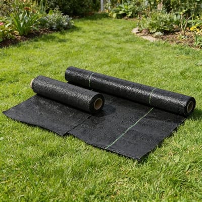 Onkruidwerend Membraan - Gronddoek Tuin - Onkruid Vrij Houden - UV-gestabiliseerd Ademend - 2x2 Meter - Zwart