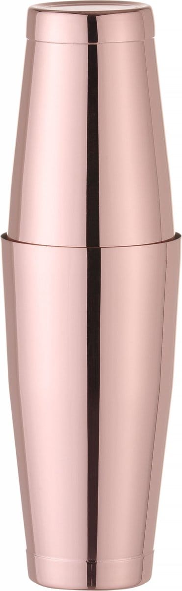 BarUp Boston shaker - roestvrij staal - verzwaard - koper - 600 ml en 800 ml