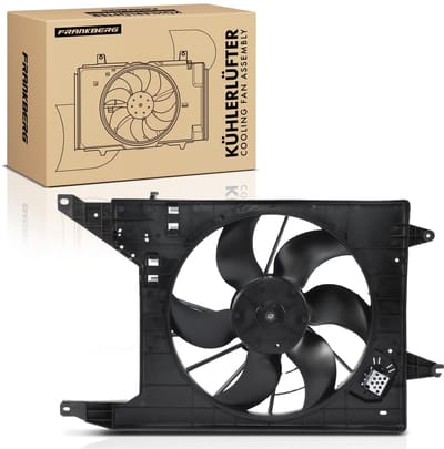 Frankberg 1x Motorradiator enkele ventilator