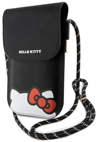 Hello Kitty - Hiding Kitty Series - Leren Handtas - Zwart - Hello Kitty Design