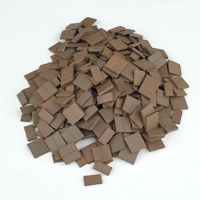 Miniatuur Dakpannen Rechthoekig Plat Zwart 11 mm 600 Stuks