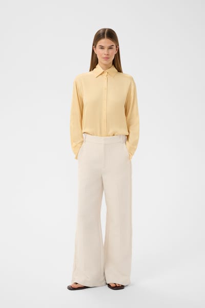 INWEAR Cheyanneiw Pant Broeken Dames - Ecru - Maat 34