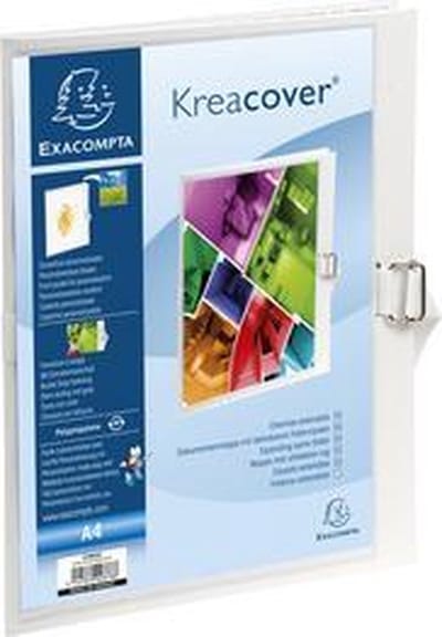 Exacompta Kreacover® Map met uitrekbare rug - 24x32 cm - Wit - 37802H
