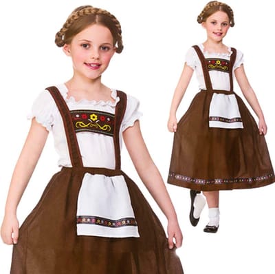 Fiestas Guirca - Tyrolean Woman child (5-6 jaar) - Carnavalskleding - Carnaval - carnavalskleding 2027 - Carnaval kostuum