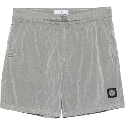 Stone Island Effen Logo Elastische Zwembroek Heren zwemkleding Grijs K1S15B1000-09S0043-V0061 S