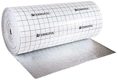 Reflecterende schuimisolatie voor vloeren en daken - 3 mm of 5 mm dik, 100 cm breed - thermisch blok en geluiddemping