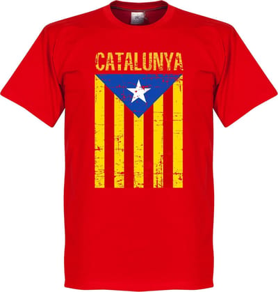 Catalonië Vintage T-Shirt - Rood - S