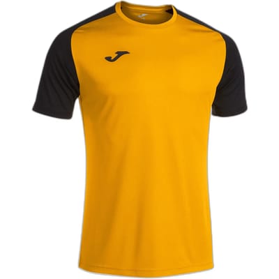 Joma Academy IV Shirt Korte Mouw Kinderen - Amber / Zwart | Maat: 152
