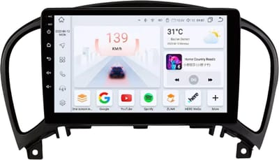 Autoradio met bluetooth - Carplay - Geschikt voor Apple en Android - Stereo - Navigatie - Navigatiesysteem auto - Voor Nissan Juke YF15 (2010-2014)