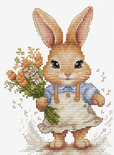 Luca-S The Happy Bunny borduren (pakket) B1410
