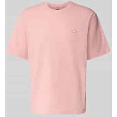 T-shirt met labeldetail en ronde hals