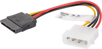 Lanberg - Lanberg Molex male naar SATA female voedingskabel 15 cm