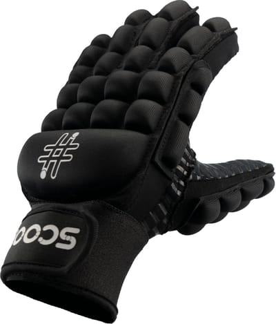 Scoop Zaalhockey Handschoen - Full Finger - Zwart - Maat L