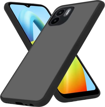 Cadorabo Hoesje geschikt voor Xiaomi RedMi A1 in MATT ZWART - Hybride beschermhoes met TPU siliconen Case Cover binnenkant en matte plastic achterkant