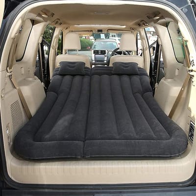 Auto Luchtmatras - Kampeermatras - Reizen en Kamperen - Universeel Ontwerp - 170 x 135 cm - Zwart