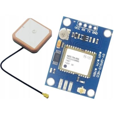 Rosfix GPS Module NEO-7M-V2 - Met Ceramische Antenne, GLONASS - 2,7–5,5V, UART 4800–230400bps