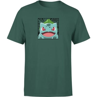 Pokémon Pokédex Bulbasaur #0001 Men's T-Shirt - Green - S