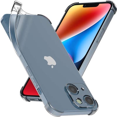 ebestStar - Hoes geschikt voor iPhone 14 Plus Apple, Silicone Slim Cover Case, Versterkte Hoeken en Randen hoesje, Transparant