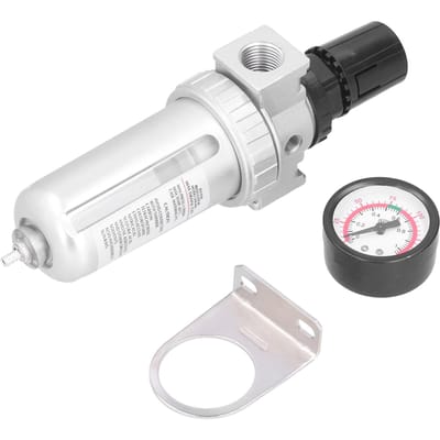 Persluchtfilterregelaar Combo Water Olie Afscheider met Manometer voor Persluchtleidingen