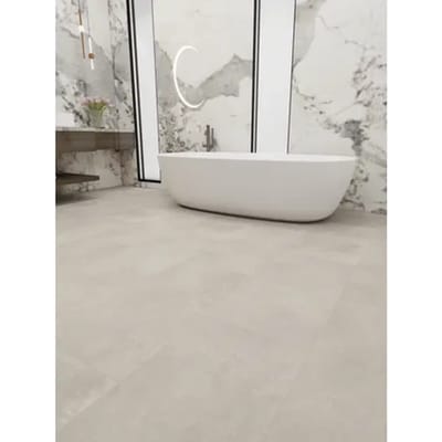 Decomode Pvc Vloertegel Prime Cire - Grijsbeige - Micro V-groef - 7mm - 1,976m²