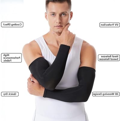 UV Bescherming Mouwen, UPF 50+, Koelende Armbanden voor Heren en Dames, 6 Paar Naadloze Arm Beschermers, Zomer Armwarmers, Tattoo Bedekking voor Buitenactiviteiten, Sporten en Recreatie