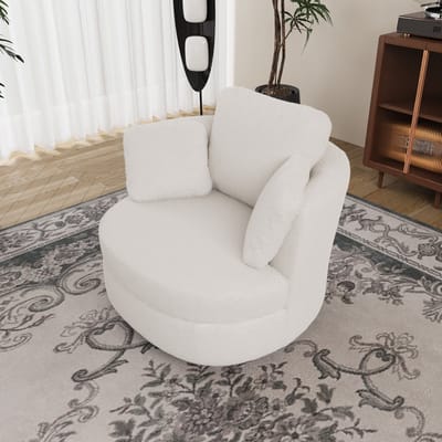 HAUSS SPOLE Bank - Scandinavische 2-Zitsbank - Comfortabele Zitdiepte Met Brede Armleuningen - Voor Woonkamer - Linnen Lichtgrijs
