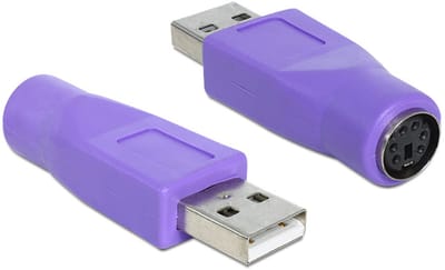 Delock Adapter PS/2 Buchse zu USB-A Stecker
