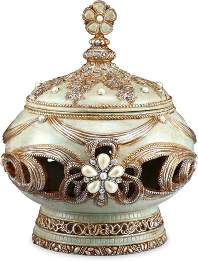 Decoratieve Doos - Opbergdoos Juwelen - Sieraden Opbergen - Houten Constructie - 28.6x28.6x24.1 cm - Rosé