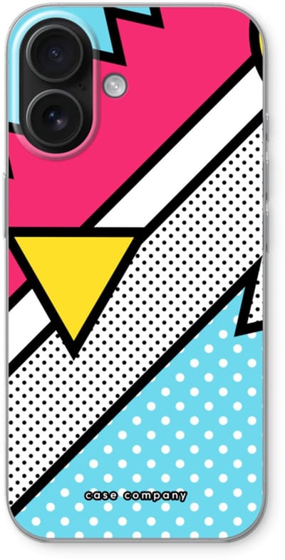 Case Company® - Hoesje geschikt voor iPhone 16 hoesje - Pop Art #3 - Soft Cover Telefoonhoesje - Bescherming aan alle Kanten en Schermrand