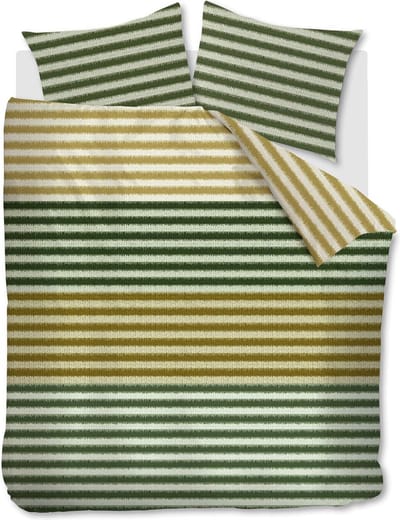 Beddinghouse Misha dekbedovertrek - Tweepersoons - 200x200/220 - Groen
