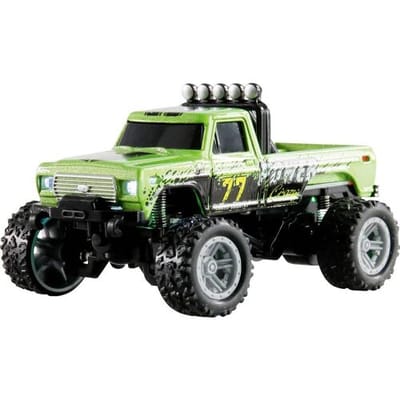 Amewi Die Cast Groen Brushed 1:64 RC auto Elektro Monstertruck Achterwielaandrijving RTR 2,4 GHz
