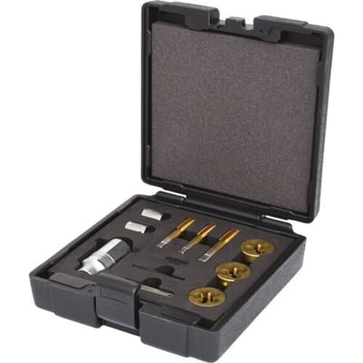 KS Tools 150.1420 3/8 draadsnijset voor wielmoeren en schroeven, 11-delig