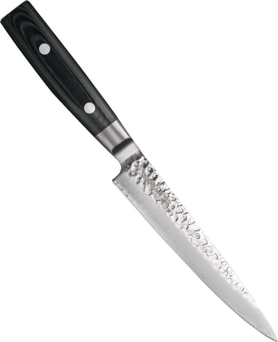 Yaxell Zen Vleesmes 15 cm – 37 Lagen Damaststaal – Canvas-Micarta Heft