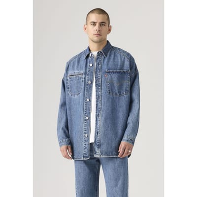 Levi's Twist Shacket Blue Größe: M | Casual hemden Outlet | Herren | Blau