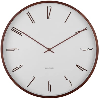 Karlsson Wandklok Scandia - Wit - Ø40cm - Wandklok Scandinavisch