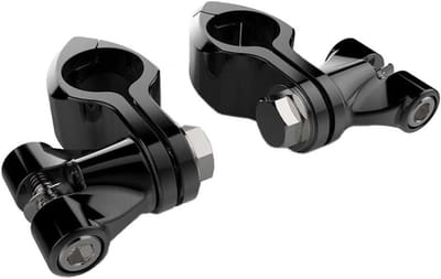 Motor Beschermer Steun - Snelweg Voetsteun - Comfortabel Rijden - Voor 1-1/4" Motorbeschermers - Niet gespecificeerd - Zwart